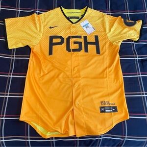 Nike City Connect Baseball Jersey Pittsburgh Pirates Roberto Clemente Medium
